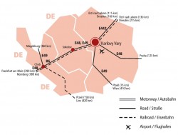 Karlovy Vary region map